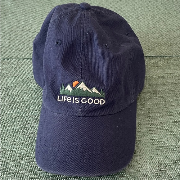 Life is Good Navy Blue Cap - Picture 1 of 6